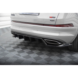 Maxton Design-Central Arriere Splitter (avec une barre verticale) Skoda Kodiaq RS Mk1 Facelift 