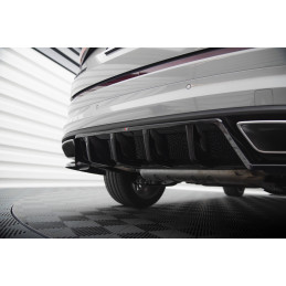 Maxton Design-Central Arriere Splitter (avec une barre verticale) Skoda Kodiaq RS Mk1 Facelift 