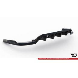 Maxton Design-Central Arriere Splitter (avec une barre verticale) Skoda Kodiaq RS Mk1 Facelift 