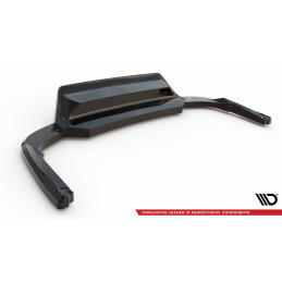 Maxton Design-Central Arriere Splitter (avec une barre verticale) Skoda Kodiaq RS Mk1 Facelift 