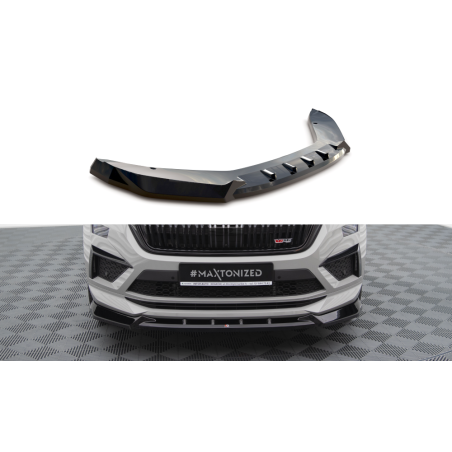 Maxton Design-Lame Du Pare-Chocs Avant V.1 Skoda Kodiaq RS Mk1 Facelift 