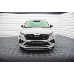 Maxton Design-Lame Du Pare-Chocs Avant V.1 Skoda Kodiaq RS Mk1 Facelift 