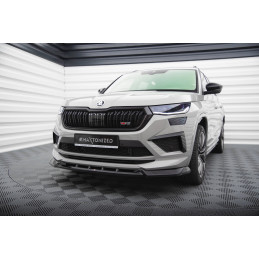 Maxton Design-Lame Du Pare-Chocs Avant V.1 Skoda Kodiaq RS Mk1 Facelift 