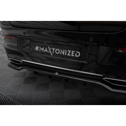 Maxton Design-Central Arriere Splitter (avec une barre verticale) Mercedes-Benz CLA Coupe C118 