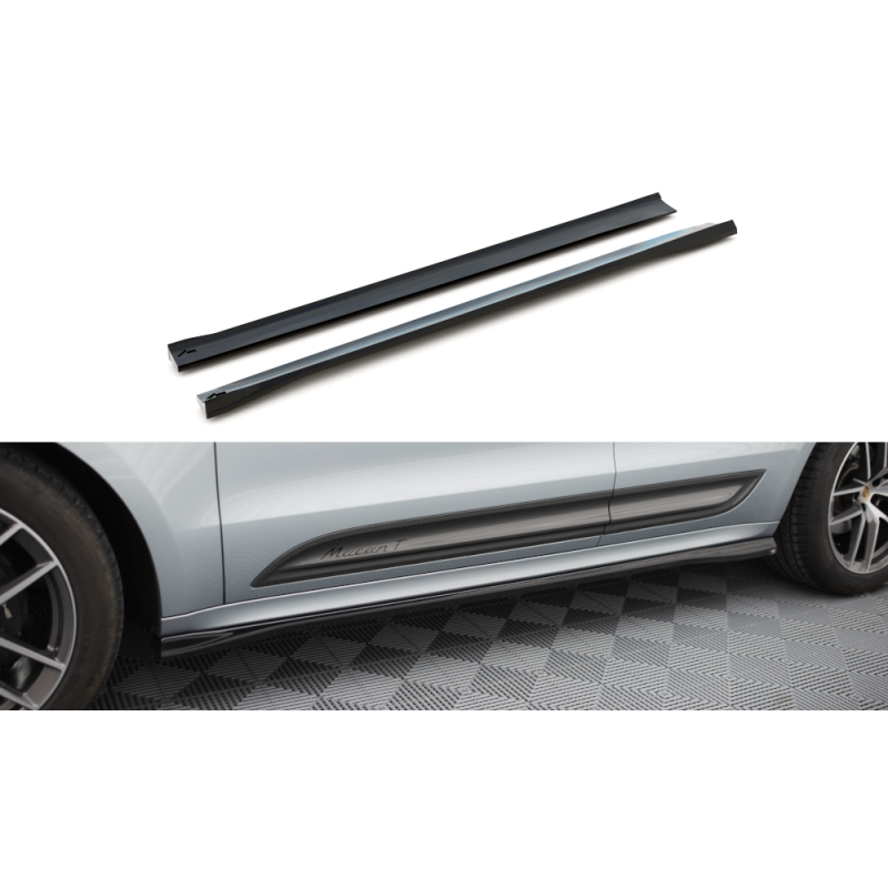 Maxton Design-Rajouts Des Bas De Caisse Porsche Macan T Mk1 Facelift 2 