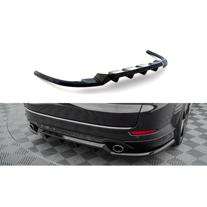 Maxton Design-Central Arriere Splitter (avec une barre verticale) Ford Mondeo ST-Line Mk4 Facelift 