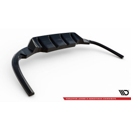 Maxton Design-Central Arriere Splitter (avec une barre verticale) Ford Mondeo ST-Line Mk4 Facelift 