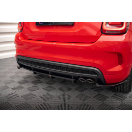 Maxton Design-Central Arriere Splitter (avec une barre verticale) Fiat 500X Sport Mk1 Facelift 