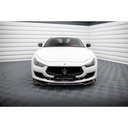Maxton Design-Lame Du Pare-Chocs Avant V.2 Maserati Ghibli Mk3 Facelift 
