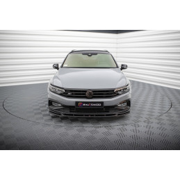 Maxton Design-Lame Du Pare-Chocs Avant V.2 Volkswagen Passat R-Line B8 Facelift 