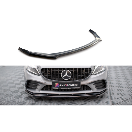 Maxton Design-Lame Du Pare-Chocs Avant V.1 Mercedes-AMG C43 Coupe / Sedan C205 / W205 Facelift 