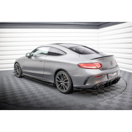 Maxton Design-Street Pro Lame Du Pare Chocs Arriere + Flaps Mercedes-AMG C43 Coupe C205 Facelift 