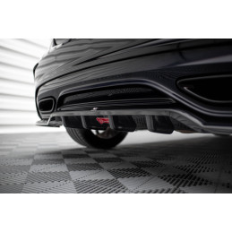 Maxton Design-Central Arriere Splitter (avec une barre verticale) Mercedes-Benz A AMG-Line W176 Facelif 