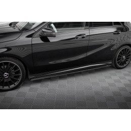Maxton Design-Street Pro Rajouts Des Bas De Caisse Mercedes-Benz A AMG-Line W176 Facelift 