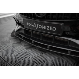 Maxton Design-Street Pro Lame Du Pare-Chocs Avant + Flaps Mercedes-Benz A AMG-Line W176 Facelift 