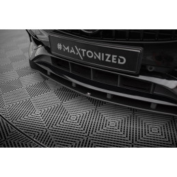 Maxton Design-Street Pro Lame Du Pare-Chocs Avant Mercedes-Benz A AMG-Line W176 Facelift 