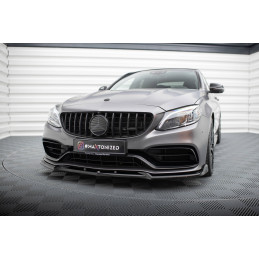 Maxton Design-Lame Du Pare-Chocs Avant V.2 Mercedes-AMG C63 Sedan / Estate W205 Facelift 