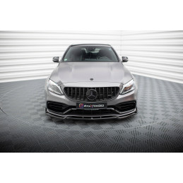 Maxton Design-Lame Du Pare-Chocs Avant V.2 Mercedes-AMG C63 Sedan / Estate W205 Facelift 