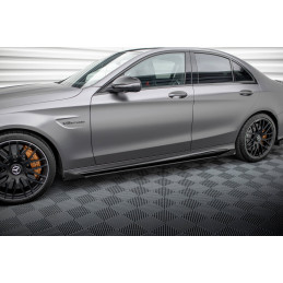 Maxton Design-Street Pro Rajouts Des Bas De Caisse + Flaps Mercedes-AMG C63 Sedan / Estate W205 Facelift 