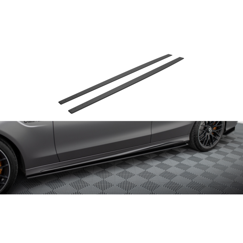 Maxton Design-Street Pro Rajouts Des Bas De Caisse Mercedes-AMG C63 Sedan / Estate W205 Facelift 