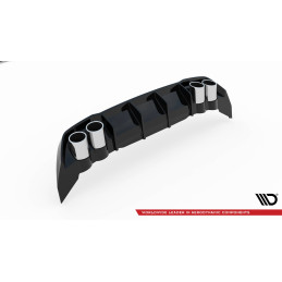 Maxton Design-Rajout Du Pare-Chocs Arriere + Faux Pot D'échappement Seat Leon FR Hatchback Mk4 