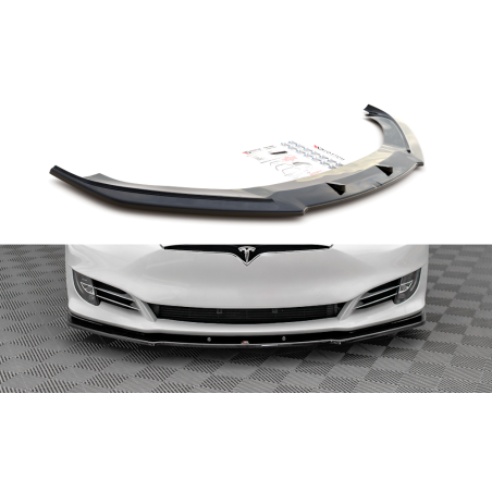 Maxton Design-LAME DU PARE-CHOCS AVANT V.1 Tesla Model S Facelift 