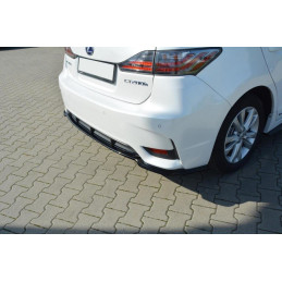 Maxton Design-CENTRAL ARRIÈRE SPLITTER Lexus CT Mk1 Facelift (sans barres verticales) 