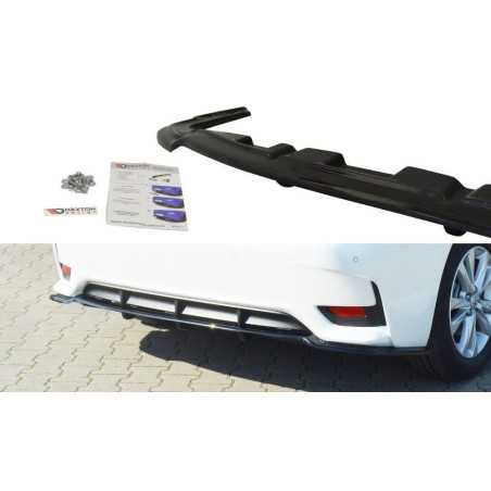 Maxton Design-CENTRAL ARRIÈRE SPLITTER Lexus CT Mk1 Facelift (avec une barre verticale) 