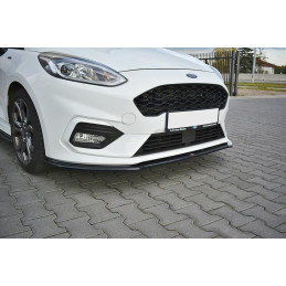 Maxton Design-Lame Du Pare-Chocs Avant V.2 Ford Fiesta Mk8 ST / ST-Line 