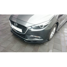 Maxton Design-LAME DE PARE-CHOCS AVANT v.1 Mazda 3 BN (Mk3) Facelift 