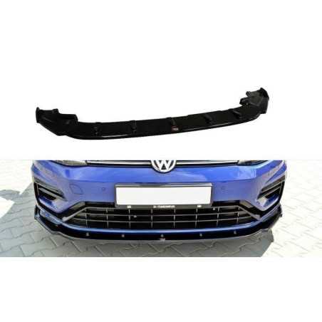 Maxton Design-Lame Du Pare-Chocs Avant V.1 VW Golf 7 R / R-Line Facelift 