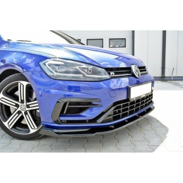 Maxton Design-Lame Du Pare-Chocs Avant V.1 VW Golf 7 R / R-Line Facelift 