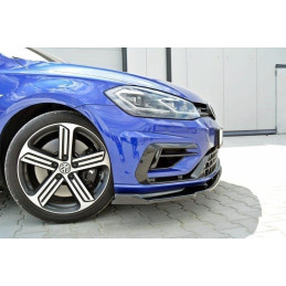 Maxton Design-Lame Du Pare-Chocs Avant V.1 VW Golf 7 R / R-Line Facelift 