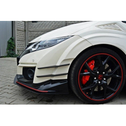 Maxton Design-SPORT LAME DU PARE-CHOCS AVANT v.1 HONDA CIVIC IX TYPE R 