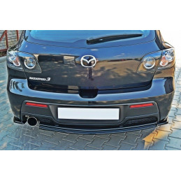 Maxton Design-CENTRAL ARRIÈRE SPLITTER MAZDA 3 MPS MK1 PREFACE (sans barres verticales) 
