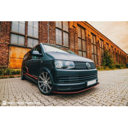 Maxton Design-VOLKSWAGEN T6 LAME DU PARE-CHOCS AVANT v.1 
