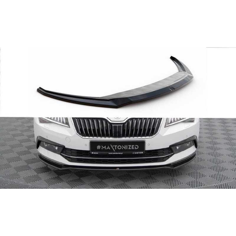 Maxton Design-Lame Du Pare-Chocs Avant V.2 Skoda Superb Mk3 Maxton Design-Lame Du Pare-Chocs Avant V.2 Skoda Superb Mk3
