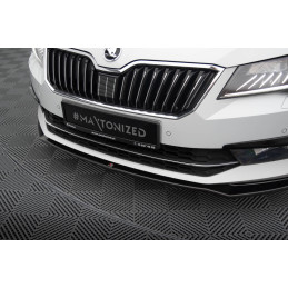 Maxton Design-Lame Du Pare-Chocs Avant V.2 Skoda Superb Mk3 