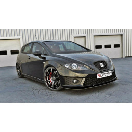 Maxton Design-LAME DU PARE-CHOCS AVANT V.1 SEAT LEON MK2 CUPRA FR (APRES FACELIFT) 