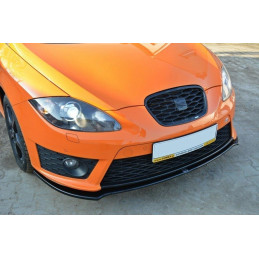 Maxton Design-LAME DU PARE-CHOCS AVANT V.2 SEAT LEON MK2 CUPRA / FR (APRES FACELIFT) 