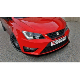 Maxton Design-LAME DE PARE-CHOCS AVANT SEAT IBIZA IV CUPRA (6J) (APRES FACELIFT) 