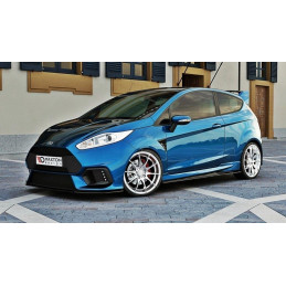 Maxton Design-Lame Du Pare-Chocs Avant (Focus RS Look Pare-Chocs) Ford Fiesta Mk7 FL 