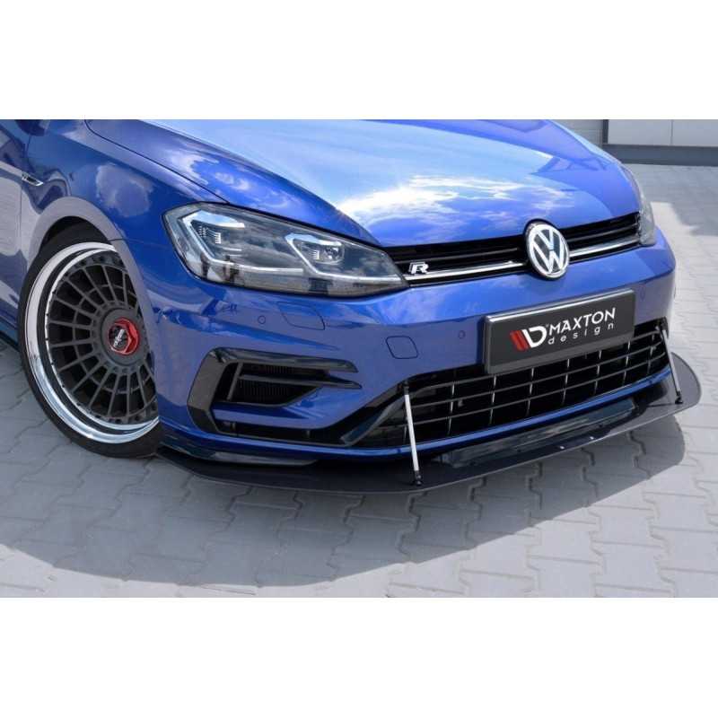 Maxton Design-Hybrid Sport Lame Du Pare-Chocs Avant VW Golf 7 R / R-Line Facelift 