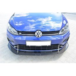 Maxton Design-Hybrid Sport Lame Du Pare-Chocs Avant VW Golf 7 R / R-Line Facelift 