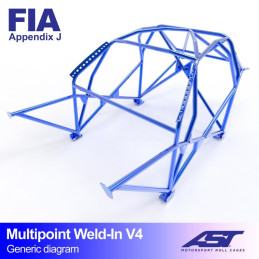 Arceau de Sécurité PORSCHE 996 2-doors Coupe RWD MULTIPOINT WELD IN V4 