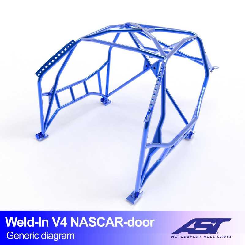 Arceau de Sécurité BMW (E34) 5-Series 5-doors Touring RWD WELD IN V4 NASCAR-door pour drift Arceau de Sécurité BMW (E34) 5-Series 5-doors Touring RWD WELD IN V4 NASCAR-door pour drift