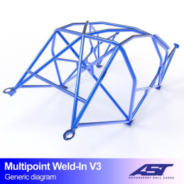 Arceau de Sécurité BMW (E92) 3-Series 2-doors Coupe RWD MULTIPOINT WELD IN V3 