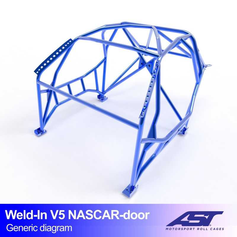 Arceau de Sécurité BMW (F82) 4-Series 2-door Coupe RWD WELD IN V5 NASCAR-door pour drift Arceau de Sécurité BMW (F82) 4-Series 2-door Coupe RWD WELD IN V5 NASCAR-door pour drift