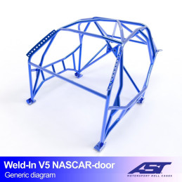 Arceau de Sécurité NISSAN Silvia (S15) 2-doors Coupe WELD IN V5 NASCAR-door pour drift 