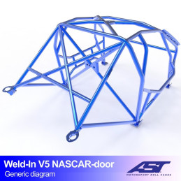 Arceau de Sécurité BMW (E46) 3-Series 3-doors Compact RWD WELD IN V5 NASCAR-door pour drift 